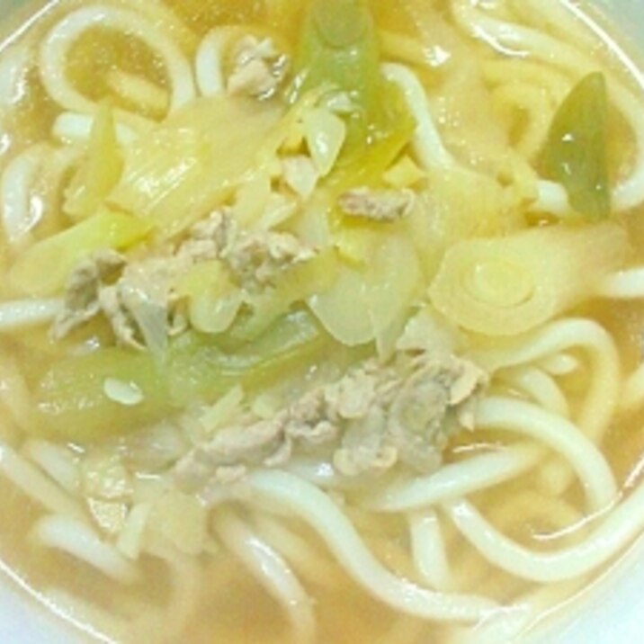 あったか♡豚ネギうどん